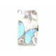 Pochette pour Samsung Galaxy Trend Lite S7390 papillon bleu + film protection écran