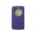 Pochette Inote LG G3 violette + film verre trempé Incassable