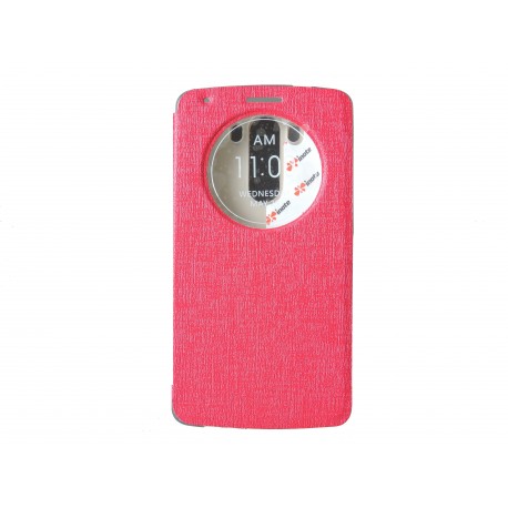 Pochette Inote LG G3 rouge + film verre trempé Incassable