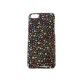 Coque TPU pour Iphone 5C noire petites fleurs + film protection écran