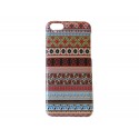 Coque TPU pour Iphone 5C Aztèque rouge + film protection écran