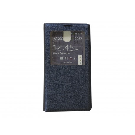 Pochette Inote pour Samsung Galaxy Note 3 N9000 bleue nuit + film verre trempé incassable