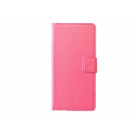 Pochette pour Wiko Highway rose + film protection écran