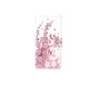 Pochette pour Wiko Highway fleurs roses + film protection écran