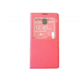 Pochette Inote pour Samsung Galaxy Note 4 N910 rouge + film verre trempé incassable