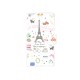 Pochette pour Sony Xperia Z3 compact Paris  + film protection écran