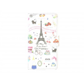 Pochette pour Sony Xperia Z3 compact Paris  + film protection écran