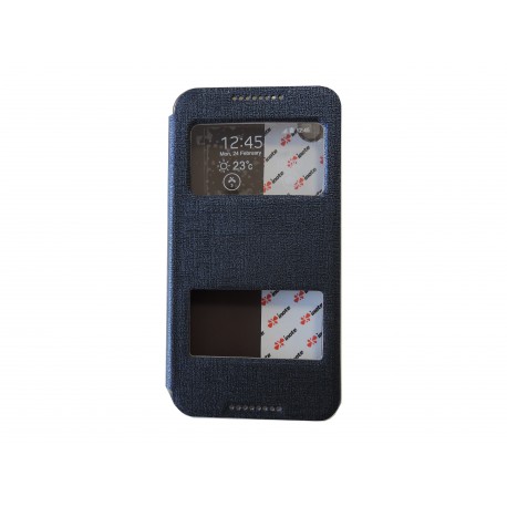Pochette Inote pour HTC Desire 816 bleue nuit + film protection écran