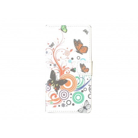 Pochette pour Sony Xperia Z3 papillons multicolores + film protection écran