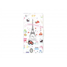 Pochette pour Wiko Highway Tour Eiffel + film protection écran