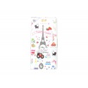 Pochette pour Wiko Highway Tour Eiffel + film protection écran