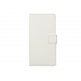 Pochette pour Wiko Highway blanche + film protection écran