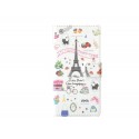 Pochette pour Wiko Wax Tour Eiffel + film protection écran