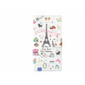 Pochette pour Wiko Getaway Tour Eiffel + film protection écran