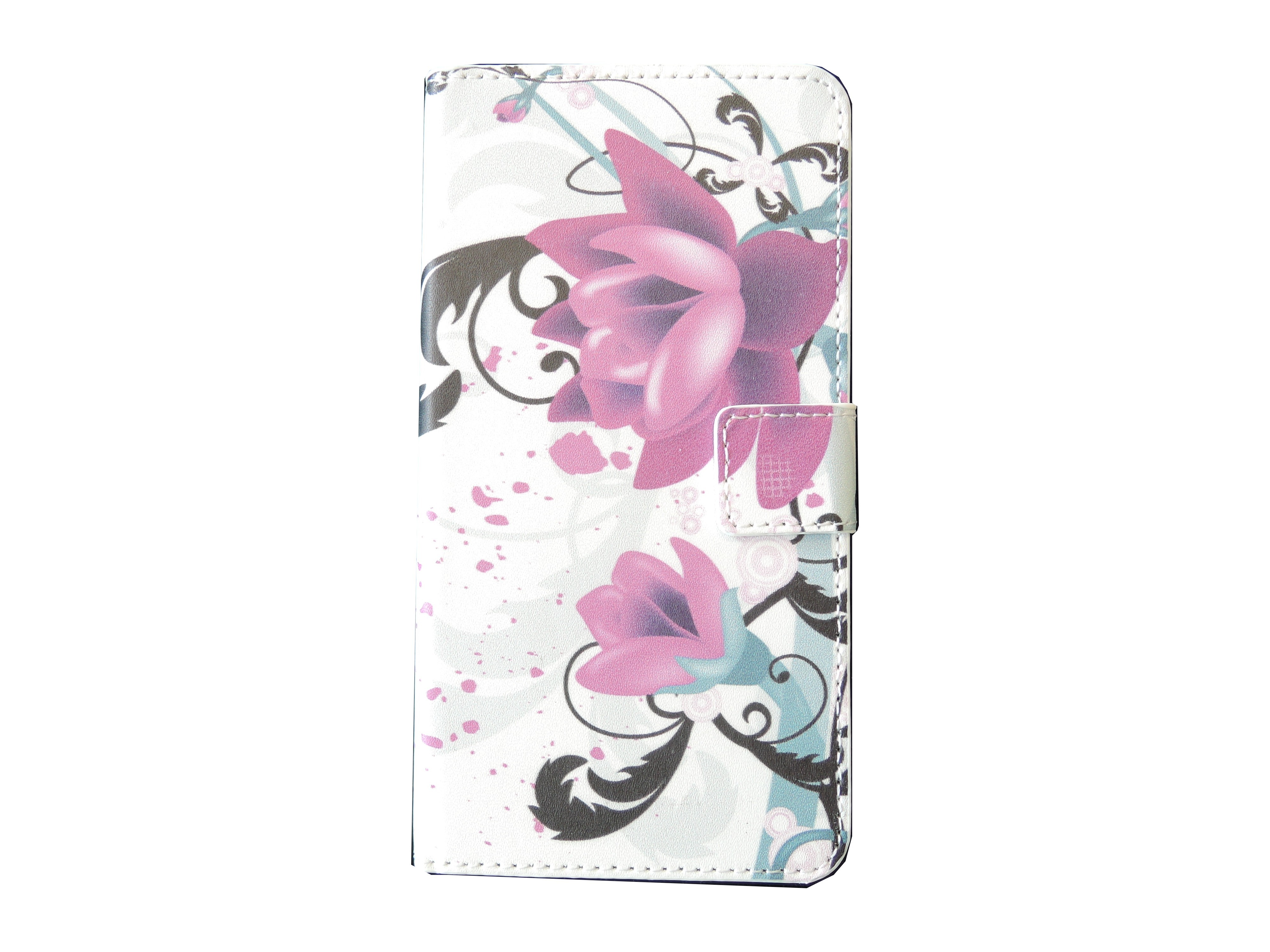 Pochette pour Wiko Lenny fleurs roses