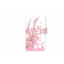 Pochette pour Wiko Barry petites fleurs roses+ film protection écran