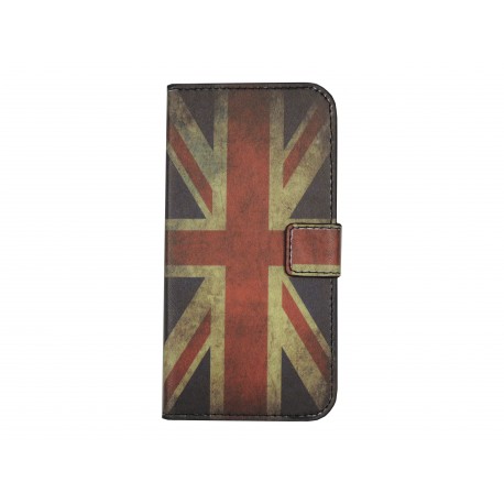 Pochette pour Wiko Barry drapeau Angleterre/UK + film protection écran