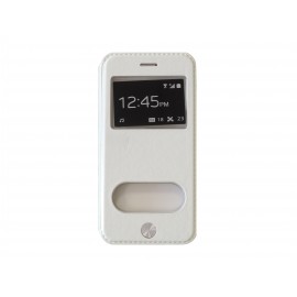 Pochette pour Iphone 6 simili-cuir blanche + film protection écran offert