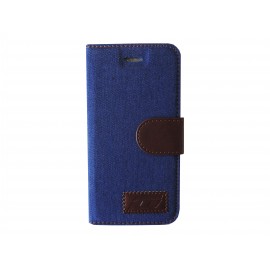 Pochette pour Iphone 6 jean bleu + film protection écran offert