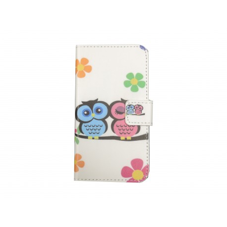 Pochette pour Samsung Galaxy Core Plus G350 hibou + film protection écran offert