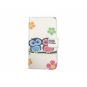 Pochette pour Samsung Galaxy Core Plus G350 hibou + film protection écran offert