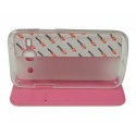 Pochette Inote pour Samsung Galaxy Core Plus G350 rose + film protection écran offert