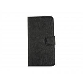 Pochette pour Samsung Galaxy Alpha G850 simili-cuir noir + film protection écran