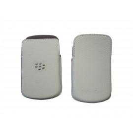 Etui ceinture en cuir noir Blackberry Q10 + film protection écran