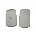 Etui en cuir blanc Blackberry Q10 + film protection écran