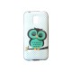 Coque TPU Samsung Galaxy S5 Mini G800 hibou vert + film protection écran offert