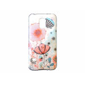 Coque TPU Samsung Galaxy S5 Mini G800 coquelicots + film protection écran offert