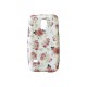 Coque TPU Samsung Galaxy S5 Mini G800 petites fleurs roses + film protection écran offert