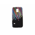 Coque TPU Samsung Galaxy S5 Mini G800 étoiles filantes+ film protection écran offert