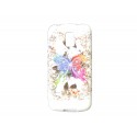 Coque TPU Samsung Galaxy S5 Mini G800 papillon multicolore+ film protection écran offert