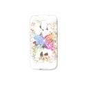 Coque TPU Samsung Galaxy S5 Mini G800 papillon multicolore+ film protection écran offert