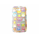 Coque TPU Samsung Galaxy Grand I9080 hiboux multicolores + film protection écran offert