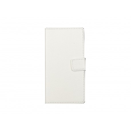Pochette pour Sony Xperia Z3 compact blanche + film protection écran