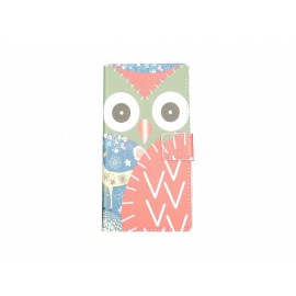 Pochette pour Sony Xperia Z3 compact hibou rouge + film protection écran