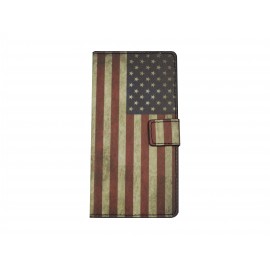 Pochette pour Sony Xperia Z3 compact USA/Etats-Unis + film protection écran