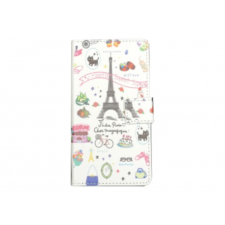 Pochette pour Sony Xperia M2 tour Eiffel+ film protection écran offert