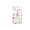 Pochette pour Sony Xperia E3 Tour Eiffel + film protection écran
