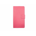 Pochette pour Sony Xperia E3 simili-cuir rose+ film protection écran