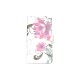 Pochette simili-cuir pour Nokia Lumia 630 fleurs roses  + film protection écran