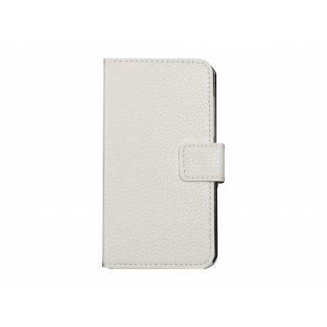 Pochette simili-cuir pour Nokia Lumia 630 blanche + film protection écran