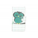 Pochette pour LG L Fino hibou vert + film protection écran offert