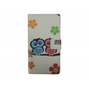 Pochette pour LG L Fino hibou + film protection écran offert