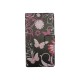 Pochette pour LG L Bello noire papillons roses + film protection écran offert
