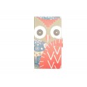 Pochette pour LG L Bello hibou rouge + film protection écran offert