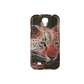 Coque pour Samsung Galaxy S4 / I9500 TPU tigre version 1 + film protection écran offert