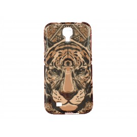 Coque pour Samsung Galaxy S4 / I9500 TPU tigre version 2 + film protection écran offert